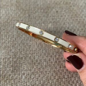 Kate Spade white and gold bracelet